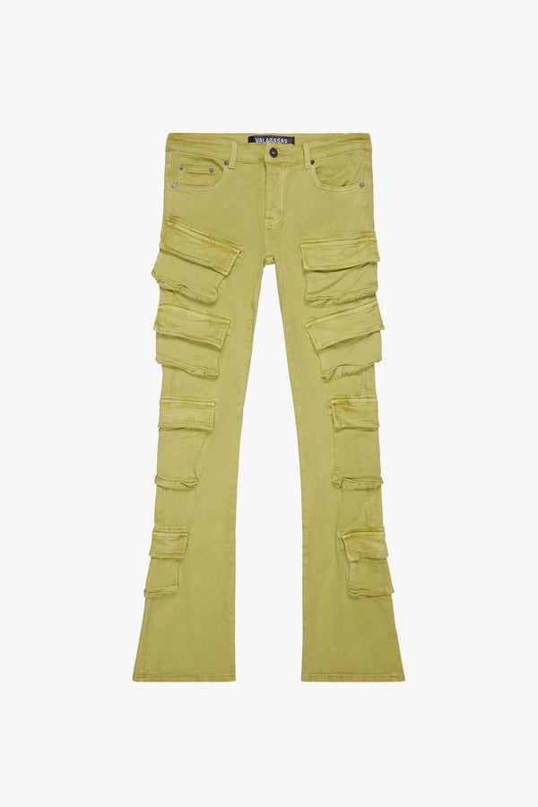 PINNACLE YELLOW STACKED FLARE JEAN