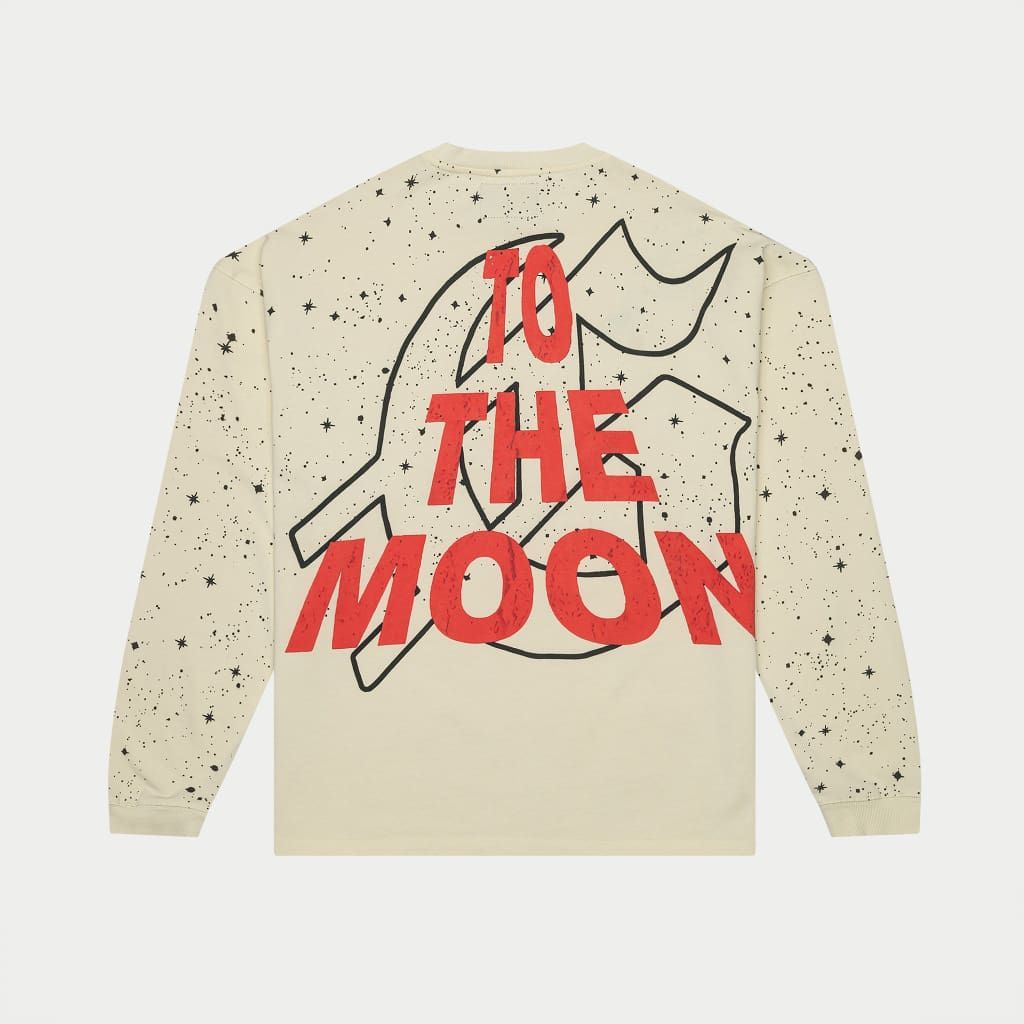 No looking Back LS T-shirt (Creme)