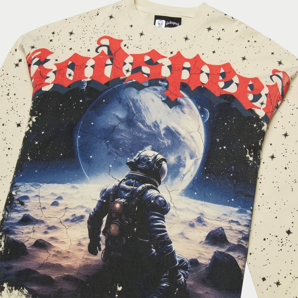 No looking Back LS T-shirt (Creme)