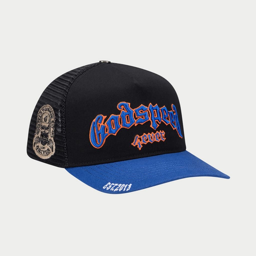 GS FOREVER TRUCKER HAT Black/Blue/Orange
