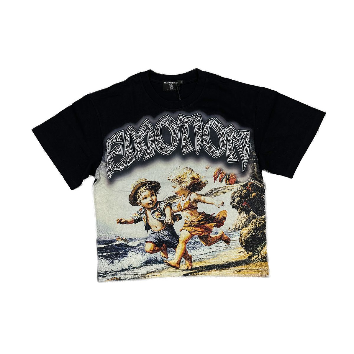 MIXED EMOTION  Black “Seaside” Tee