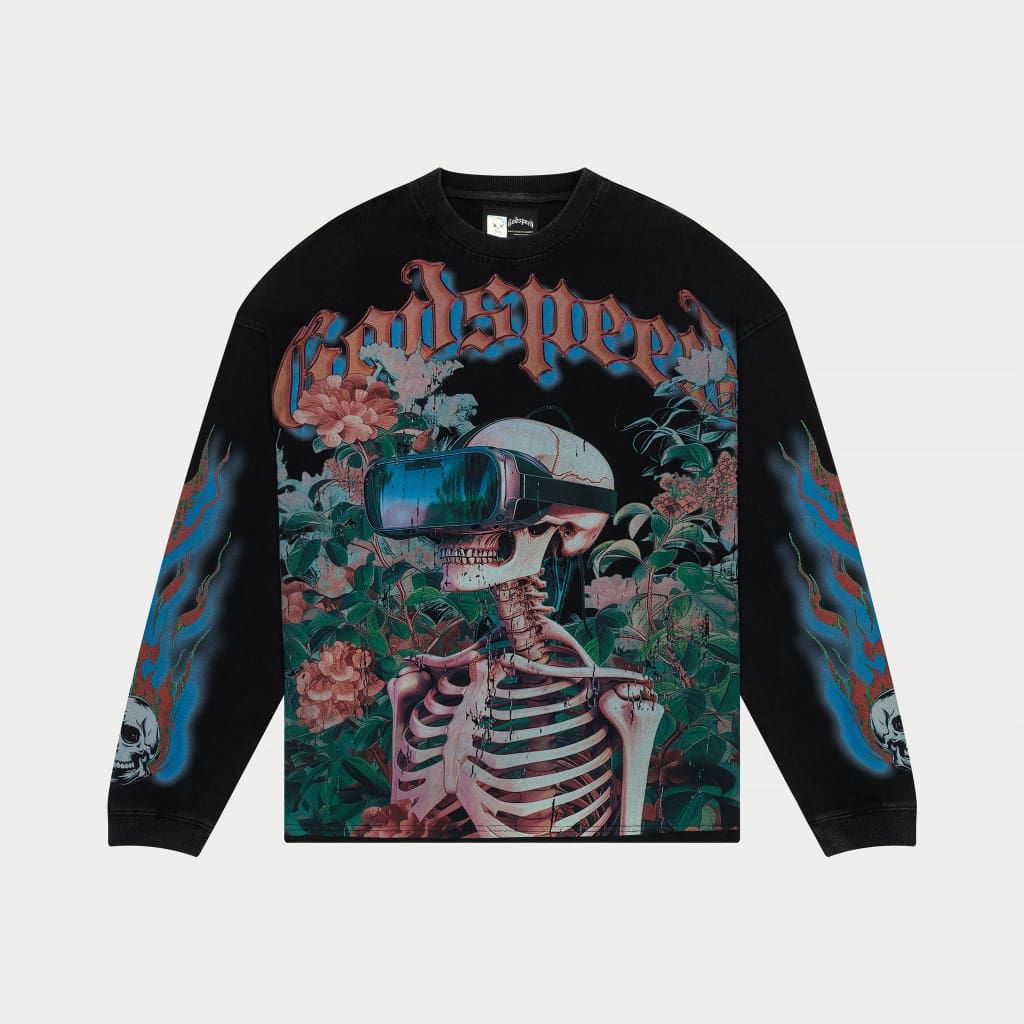 Vision Flowers LS (Black Wash)